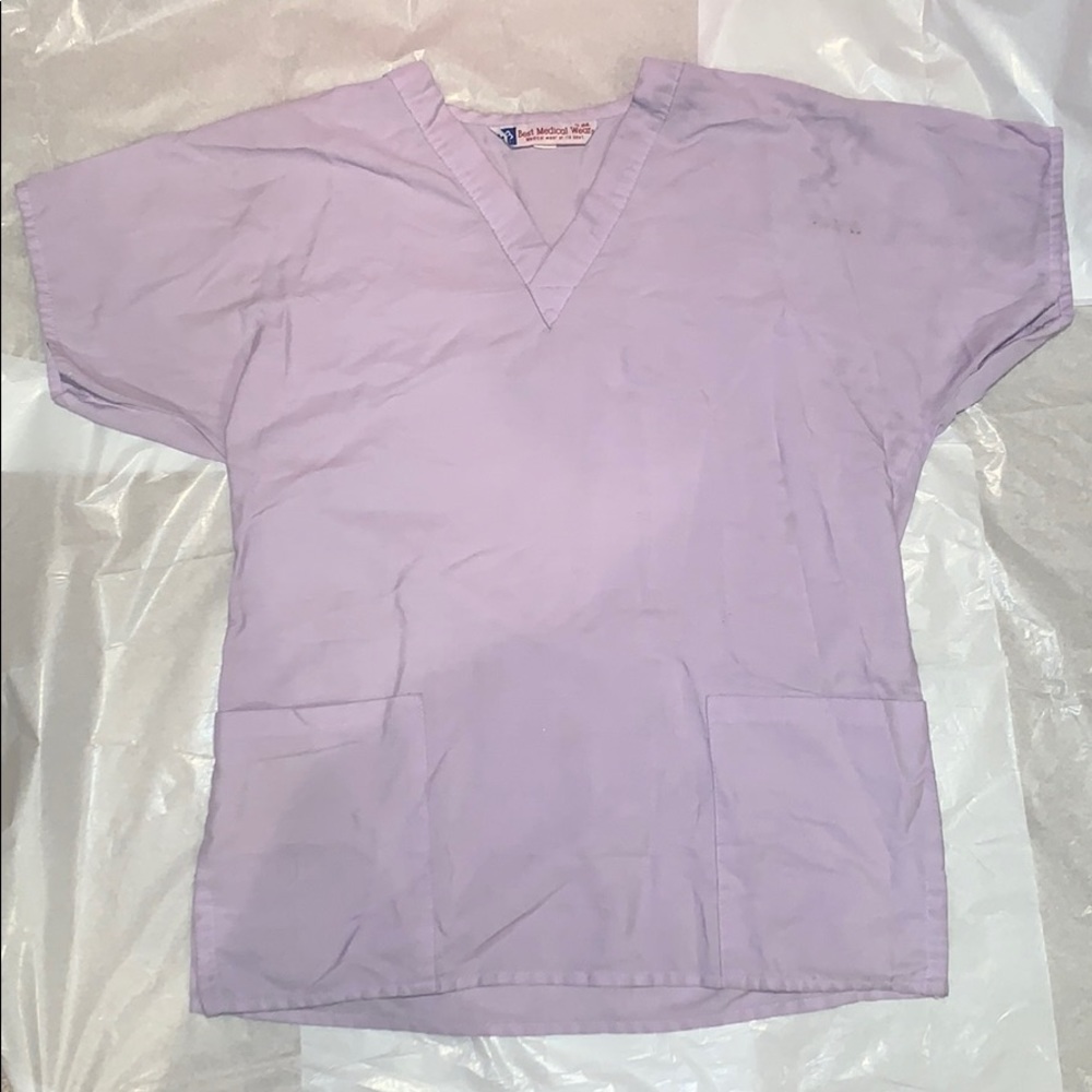 Light Purple Scrub Top